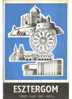 - Esztergom térkép - Esztergom térkép, Budapest 1976 antikvár könyv