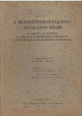 Kádár Miklós - A bűntetőtörvénykönyv általános része