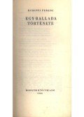 Kubinyi Ferenc - Egy ballada története