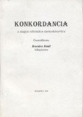 Kovács Emil - Konkordancia a magyar református énekeskönyvhöz