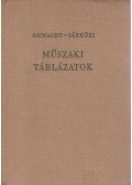 Ohmacht Róbert,Sárközi Zoltán - Műszaki táblázatok