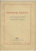 Több szerző - Filológiai Közlöny