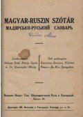  - Magyar-ruszin szótár