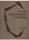 Szabó Gyula - Szlovák szakkifejezések gyűjteménye