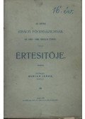 Burián János - Az Aradi Királyi Főgimnáziumnak az 1905-1906. iskolai évről szóló értesítője