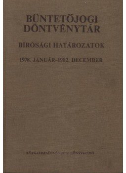 Több szerkesztő - Büntetőjogi döntvénytár Több szerkesztő - Büntetőjogi döntvénytár, Budapest 1984 antikvár könyv