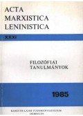 Kónya István - Filozófiai tanulmányok 1985.