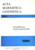 Kónya István - Filozófiai tanulmányok 1984.