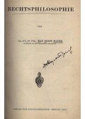 Dr. Jur. et Phil. Mayer, Max Ernst - Rechtsphilosophie