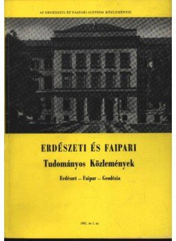 Dr. Gencsi László - Erdészeti és Faipari Tudományos közlemények 1981. év 1. sz.