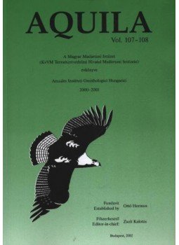 Herman Ottó - Aquila - A Magyar Madártani Intézet évkönyve 2000-2001 (107-108) Herman Ottó - Aquila - A Magyar Madártani Intézet évkönyve 2000-2001 (107-108), Budapest 2002 antikvár könyv