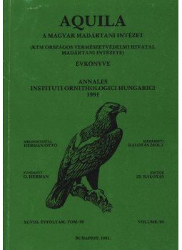 Herman Ottó - Aquila évkönyv 1991. (98.sz) Herman Ottó - Aquila évkönyv 1991. (98.sz), Budapest 1991 antikvár könyv