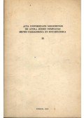 Dr Ágoston György & Dr Dúró Lajos - Acta Universitatis Szegedi De Attila József Nominatae Sectio Paedagogica Et Psychologica