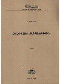 Dr. Kovács Gyula - Geodéziai alapismertek