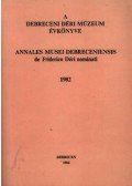 Dankó Imre - A debreceni Déri múzeum évkönyve 1982