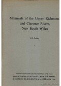 J. H. Calaby - Mammals of the Upper Richmond and Clarence Rivers, New South Wales. (Upper R. és a Clarence folyó emlősei.)