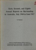 D. Purchase - 6-8. anual reports on bat-banding in Australia, july 1964 to june 1967. (6-8. évi jelentés az Ausztráliában megjelölt denevérekről.)