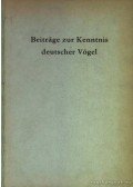 Hans Schildmacher - Beitrage zur Kenntnis deutscher Vögel (Német madárismeret)