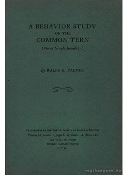 Ralph S. Palmer - A behaviour study of the common tern, Boston 1941 antikvár könyv