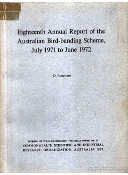 D. Purchase - 18. annual report of the Australian bird-banding scheme, july 1971 to june 1972. (Az Ausztráliában jegyzett madarak listájának 18. évi kiadása), Australia 1973 antikvár könyv