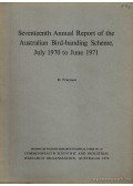 D. Purchase - Seventeenth Annual Riport of the Australian Bird-banding Scheme, July 1970 to June 1971.