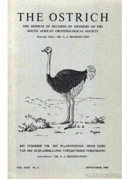 Több szerző - The Ostrich Vol. XXIX No. 3 Több szerző - The Ostrich Vol. XXIX No. 3, Cape Town 1958 antikvár könyv