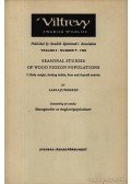 Ljunggren, Lars - Seasonal Studies of Wood Pigeon Populations