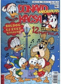 Walt Disney - Donald Kacsa 1998/01. Walt Disney - Donald Kacsa 1998/01., Budapest 1998 antikvár könyv