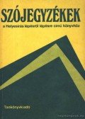 Stenczer Ferenc - Szójegyzékek