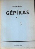 Kökény Sándor - Gépírás II.
