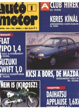 Nádasi Antal - Autó-Motor 1992. évf. (1-26. számok) Nádasi Antal - Autó-Motor 1992. évf. (1-26. számok), Budapest 1992 antikvár könyv
