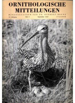 Több szerző - Ornithologische Mitteilungen 1969, 21. Jahrgang, 9. Heft (Ornitológiai közlöny 1969, 21. évf. 9. füzet), Wiesbaden 1969 antikvár könyv