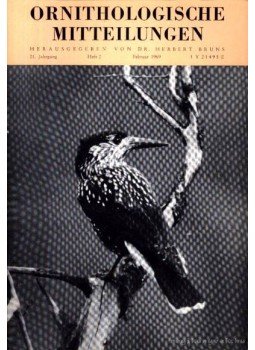 Több szerző - Ornithologische Mitteilungen 1969, 21. Jahrgang, 2. Heft (Ornitológiai közlöny 1969, 21. évf., 2. füzet), Wiesbaden 1969 antikvár könyv
