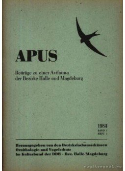  - Beitrage zu einer Avifauna der Bezirke Halle und Magdeburg (Hozzájárulás Halle és Magdeburg környékén levő madárvilág feltárásához), Halle - Magdeburg 1983 antikvár könyv