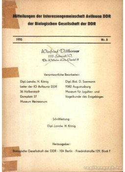 Több német szerző - Mitteilungen der Interessengemeinschaft Avifauna DDR der Biologischen Gesellschaft der DDR, Berlin 1975 antikvár könyv