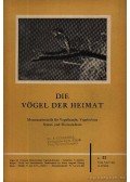 Horgen, E. Gattiker - Die Vögel der Heimat 25. II. 1955 (Hazám madarai 25 évf. II. szám 1955)