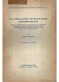 Bergman, Göran - Das Porkalagebiet als Biologisches Experimentalfeld
