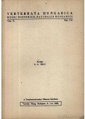 Dely, O.G. - Vertebrata Hungarica X. 1-2. 1968 (Magyarországi gerincesek X. évf. 1-2. szám 1968)