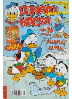 Walt Disney - Donald Kacsa 1998/03. Walt Disney - Donald Kacsa 1998/03., Budapest 1998 antikvár könyv