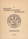 Kalmár László - A Magyar Természetbarát Mozgalom eseményei 1987.