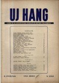 Erdei Sándor - Új Hang 1954 III. évf. 6. szám