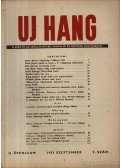 Erdei Sándor - Új Hang 1953/ 9. szám