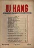 Erdei Sándor - Új Hang 1954 III. évf. 5. szám