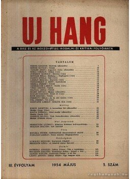 Erdei Sándor - Új Hang 1954 III. évf. 5. szám Erdei Sándor - Új Hang 1954 III. évf. 5. szám, Budapest 1954 antikvár könyv