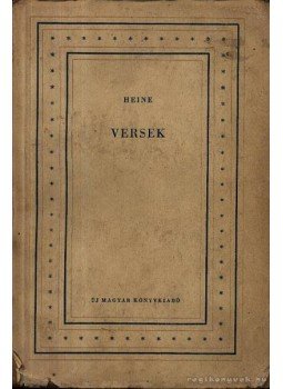 Heine - Heine Versek Heine - Heine Versek, Budapest 1956 antikvár könyv