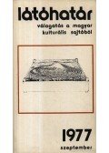 Szabolcsi Miklós - Látóhatár 1977 Szeptember