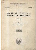 Dr. Stohl Gábor - Emlős háziállatok - Mammalia domestica