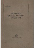 Szűts Zoltán - Szőlészeti Kutató Intézet évkönyve II. kötet