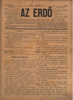 Török Sándor - Az erdő 1907. évfolyam (teljes) Török Sándor - Az erdő 1907. évfolyam (teljes), Budapest 1907 antikvár könyv