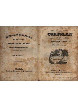 William Shakespeare - Coriolan, Wien 1825 antikvár könyv